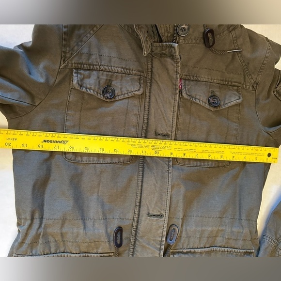 Levi’s Hooded Military Army Green Jacket from Nordstroms Sz-M Q10 - Picture 13 of 13